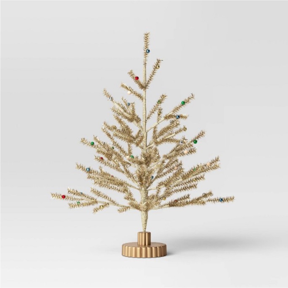 24” Artificial Tinsel Christmas Tree - Threshold